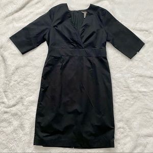 Bitten SJP Black 3/4 Sleeve V-Neck Dress Size 12